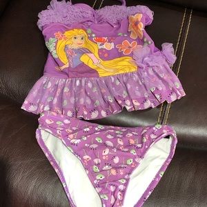 Disney Store Rapunzel swim suit size 5/6